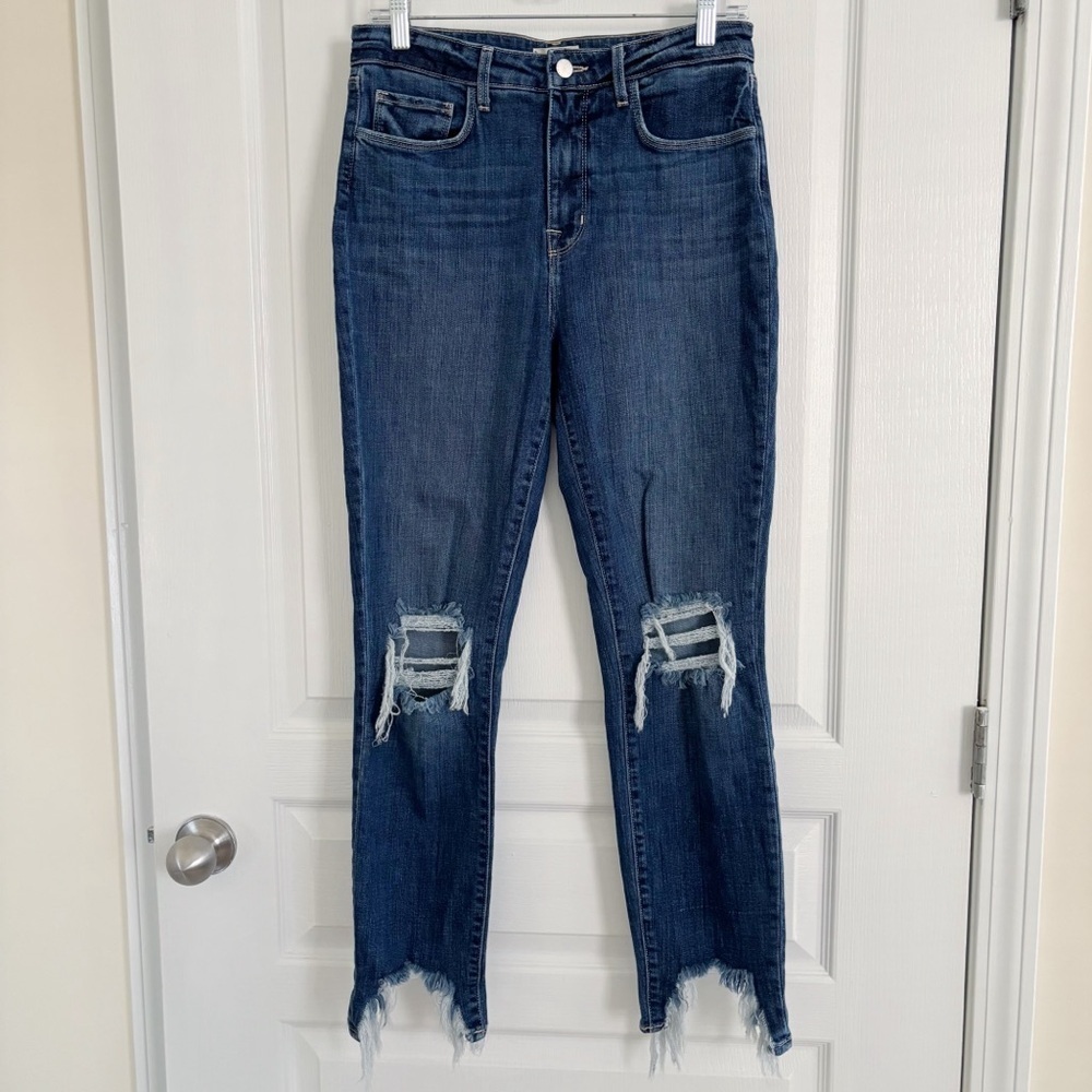 L'AGENCE High Line Destroyed Skinny Jeans Sz 28 Encina